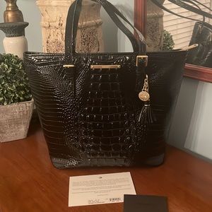Brahmin Asher Melbourne Black Medium Tote